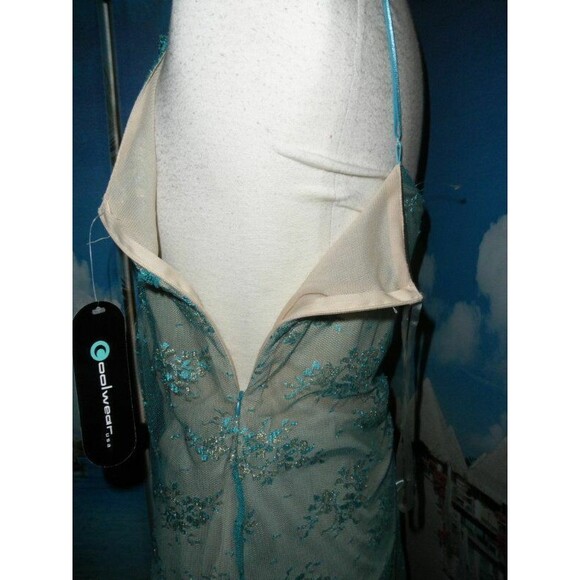 NEW by COOLWEAR USA, SEXY, SLEEVELESS JUNIORS SIZE LARGE, TOP, BLOUSE, TURQUOISE - Picture 9 of 11